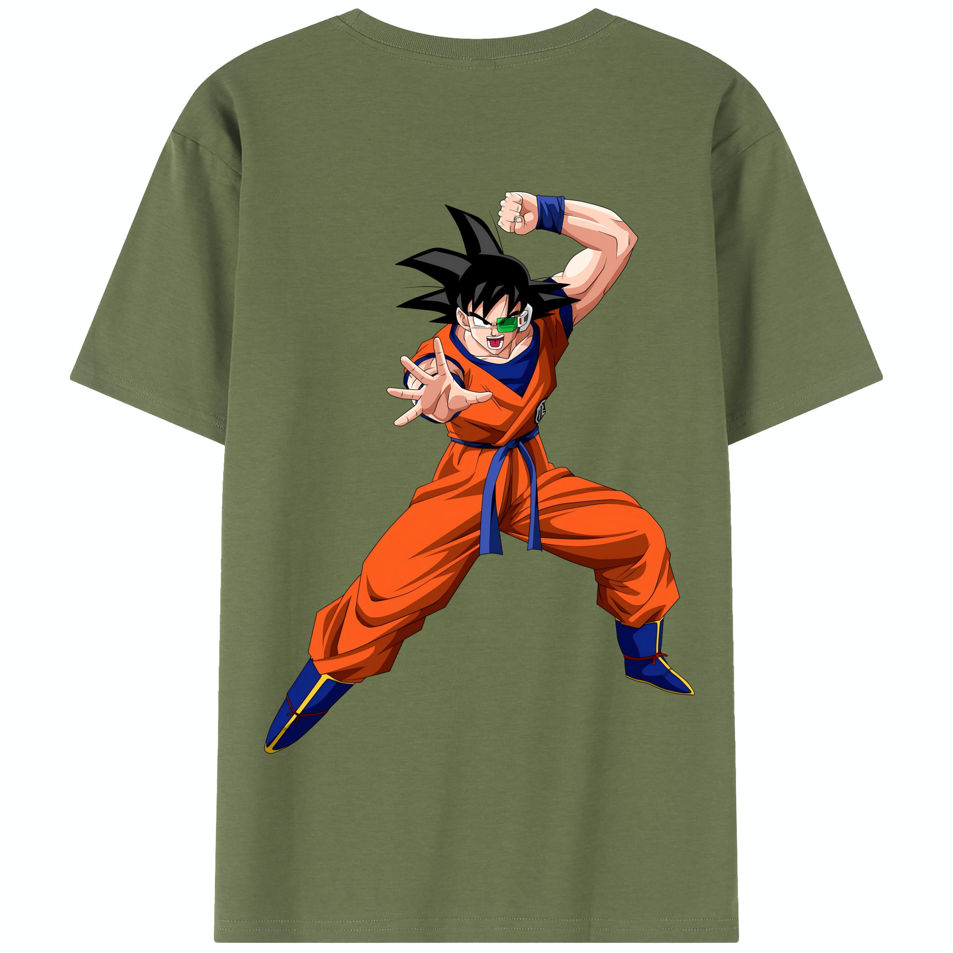 （画像用） ドラゴンボール 孫悟空（そん ごくう）Son Goku カカロット DRAGON BALL Kakarotto 綿100％半袖Tシャツ（背面プリント）